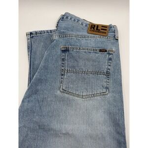 Vintage Polo Ralph Lauren Jeans Mens 38x34 Easy Fit Relaxed Patch Y2K Flag 3986